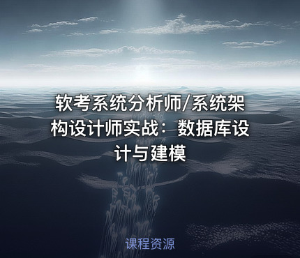 软考系统分析师/系统架构设计师实战：数据库设计与建模