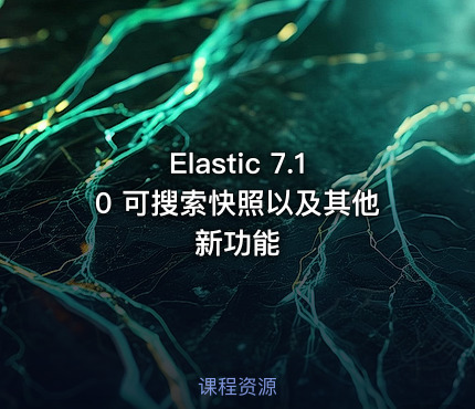 Elastic 7.10 可搜索快照以及其他新功能