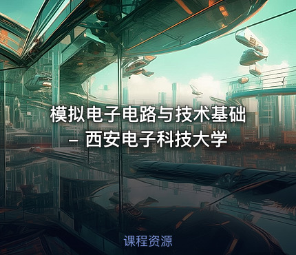 模拟电子电路与技术基础 - 西安电子科技大学