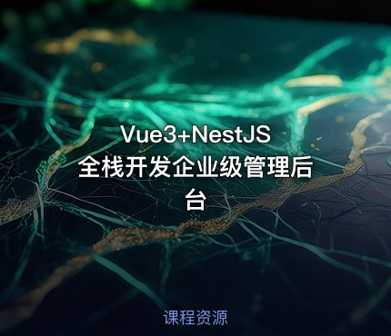 Vue3+NestJS 全栈开发企业级管理后台