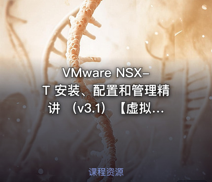 VMware NSX-T 安装、配置和管理精讲 （v3.1）【虚拟化系列8】