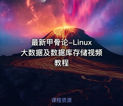 最新甲骨论-Linux大数据及数据库存储视频教程