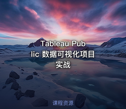 Tableau Public 数据可视化项目实战