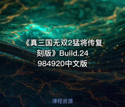 《真三国无双2猛将传复刻版》Build.24984920中文版