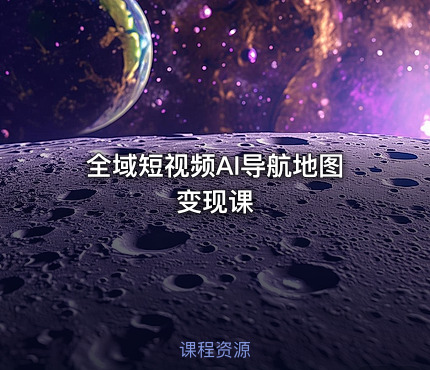 全域短视频AI导航地图变现课