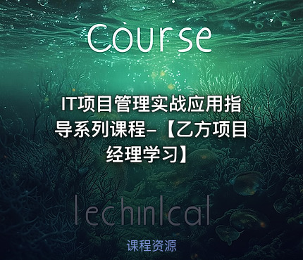 IT项目管理实战应用指导系列课程-【乙方项目经理学习】