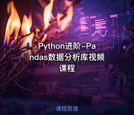 Python进阶-Pandas数据分析库视频课程