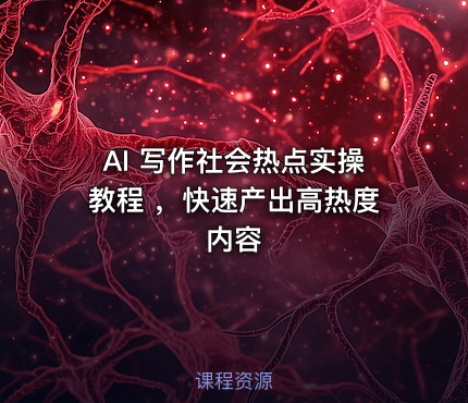 AI 写作社会热点实操教程 ,快速产出高热度内容