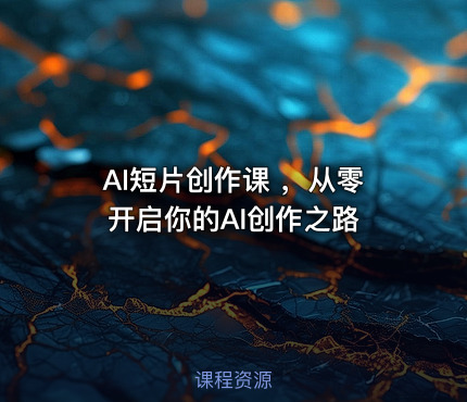 AI短片创作课 ，从零开启你的AI创作之路