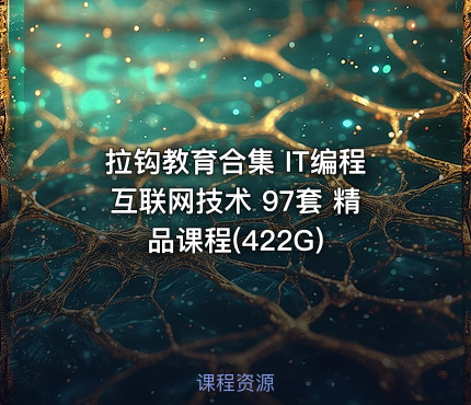 拉钩教育合集 IT编程互联网技术 97套 精品课程(422G)