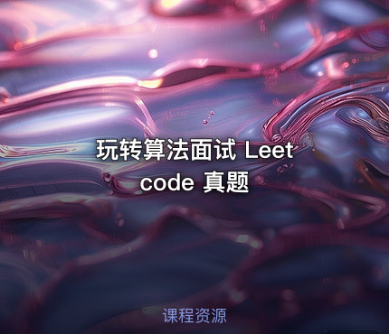 玩转算法面试 Leetcode 真题