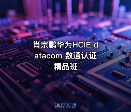 肖宗鹏华为HCIE datacom 数通认证精品班