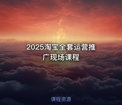 2025淘宝全套运营推广现场课程