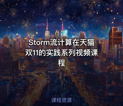 Storm流计算在天猫双11的实践系列视频课程