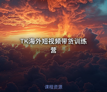 TK海外短视频带货训练营