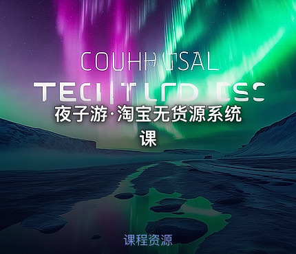 夜子游·淘宝无货源系统课