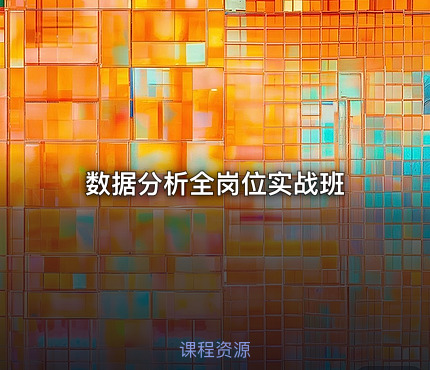 数据分析全岗位实战班