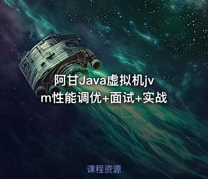 阿甘Java虚拟机jvm性能调优+面试+实战