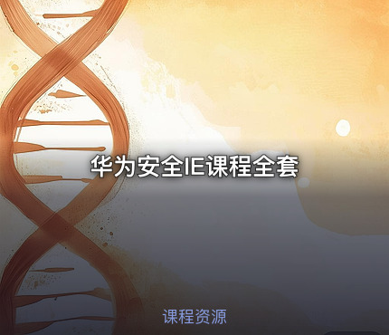 华为安全IE课程全套