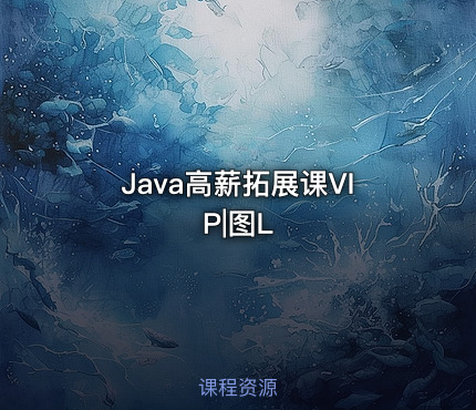 Java高薪拓展课VIP|图L