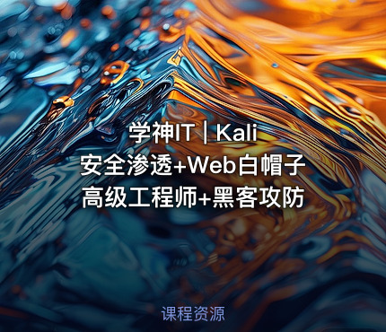 学神IT | Kali安全渗透+Web白帽子高级工程师+黑客攻防