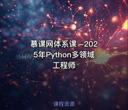 慕课网体系课 -2025年Python多领域工程师