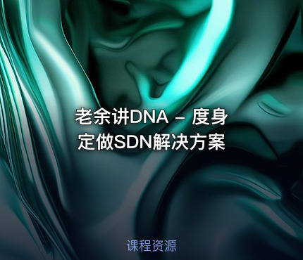 老余讲DNA - 度身定做SDN解决方案