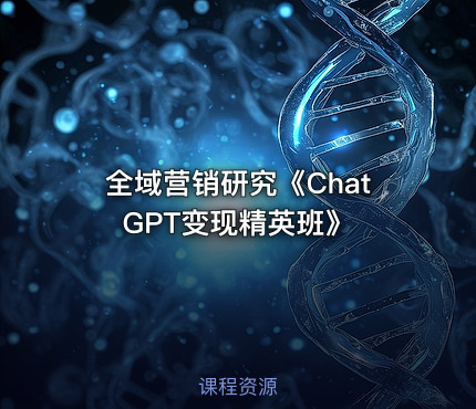 全域营销研究《ChatGPT变现精英班》