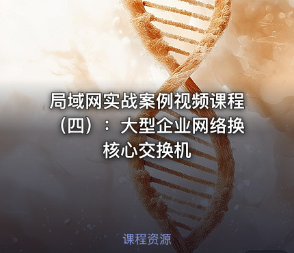 局域网实战案例视频课程（四）：大型企业网络换核心交换机