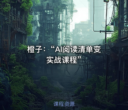 橙子：“AI阅读清单变实战课程”