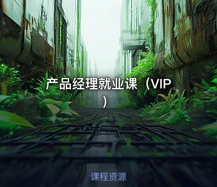产品经理就业课（VIP）
