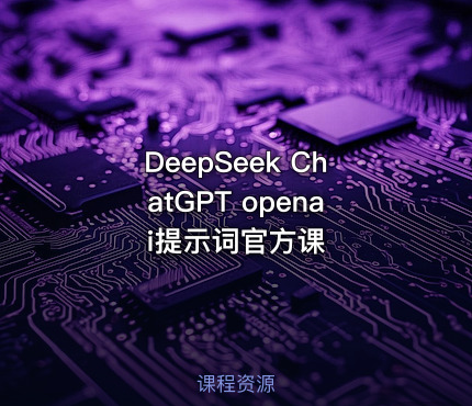 DeepSeek ChatGPT openai提示词官方课