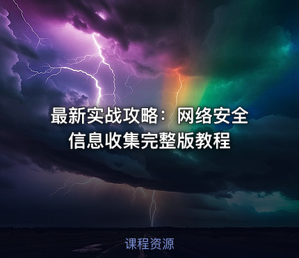 最新实战攻略：网络安全信息收集完整版教程