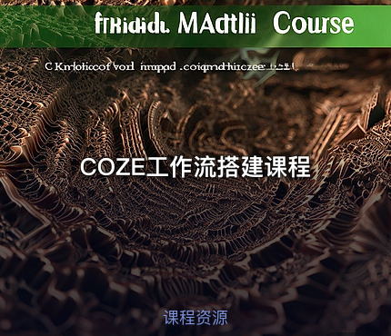 COZE工作流搭建课程