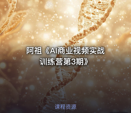 阿祖《AI商业视频实战训练营第3期》
