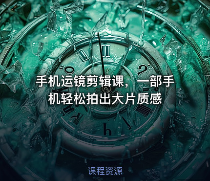 手机运镜剪辑课，一部手机轻松拍出大片质感