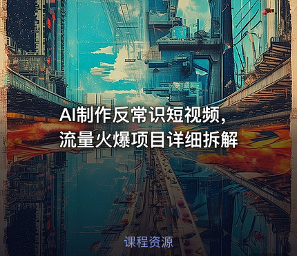 AI制作反常识短视频，流量火爆项目详细拆解