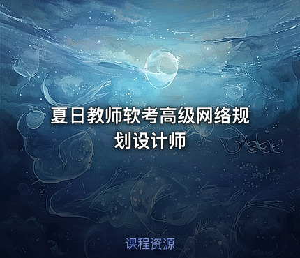 夏日教师软考高级网络规划设计师