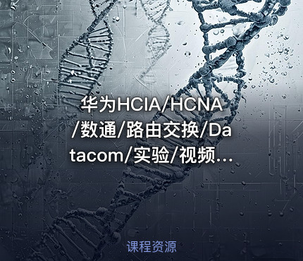 华为HCIA/HCNA/数通/路由交换/Datacom/实验/视频/教程/课程