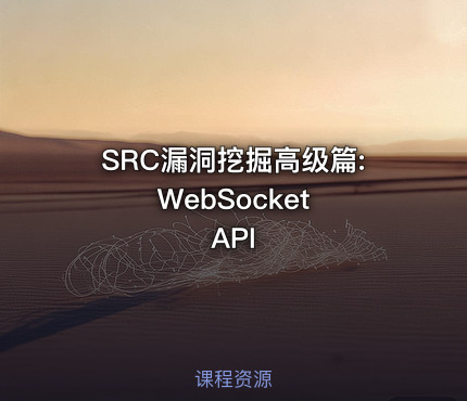 SRC漏洞挖掘高级篇: WebSocket API