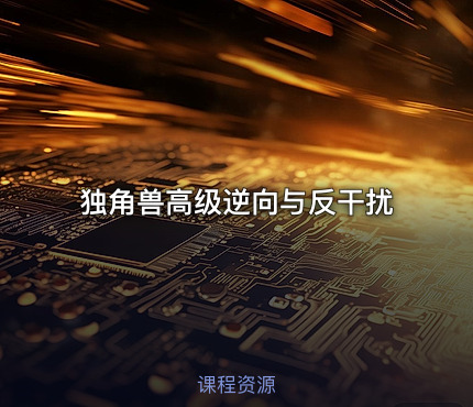 独角兽高级逆向与反干扰