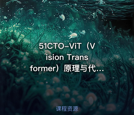 51CTO-ViT（Vision Transformer）原理与代码精讲