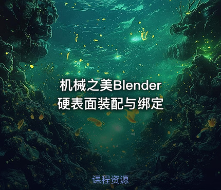 机械之美Blender硬表面装配与绑定