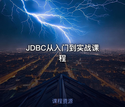 JDBC从入门到实战课程