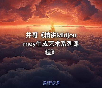 井哥《精讲Midjourney生成艺术系列课程》