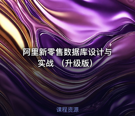 阿里新零售数据库设计与实战 （升级版）