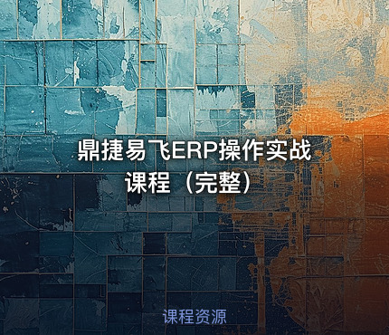 鼎捷易飞ERP操作实战课程（完整）