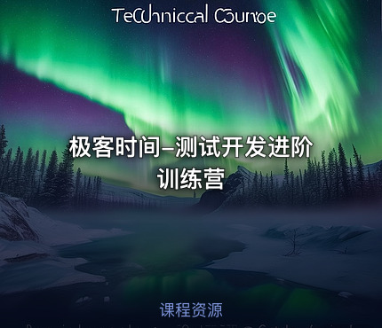极客时间-测试开发进阶训练营