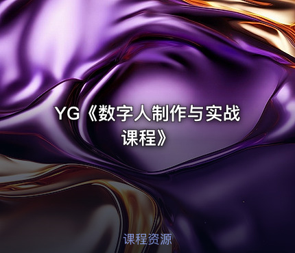 YG《数字人制作与实战课程》