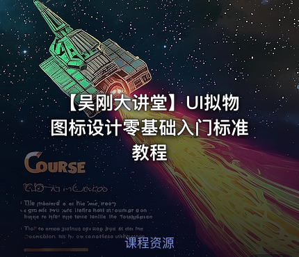 【吴刚大讲堂】UI拟物图标设计零基础入门标准教程